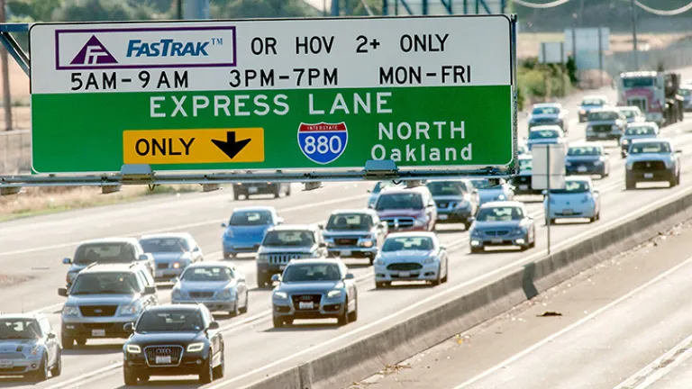 Express lane signage