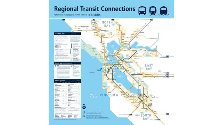 Regional Transit Connections map.