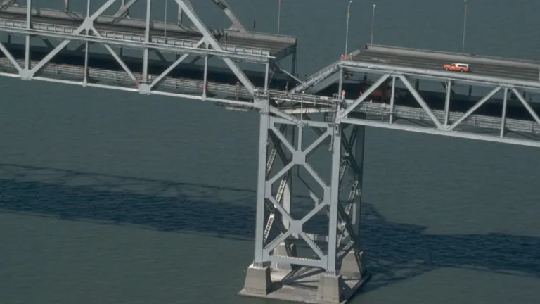 Damage to the San Francisco-Oakland Bay Bridge after the Loma Prieta earthquake