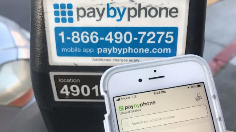 smart parking box paying by phone