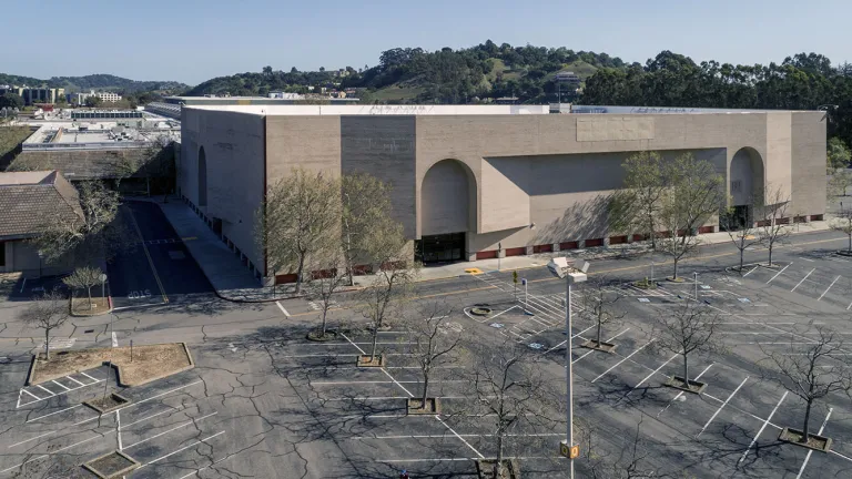 An under-used shopping center in Terra Linda, California.