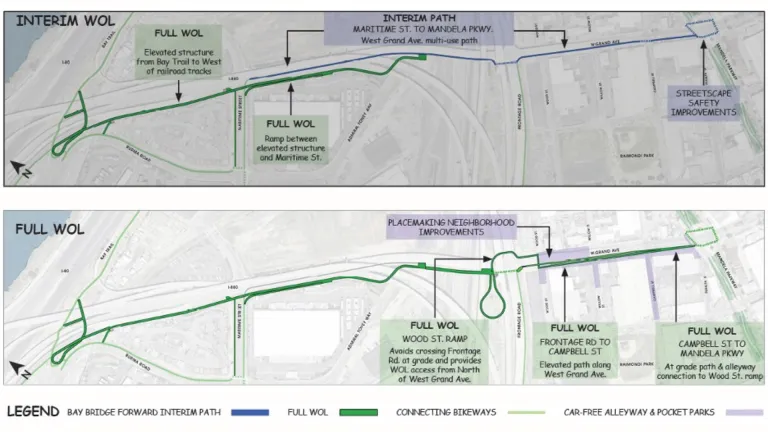 West Oakland Link project area map.