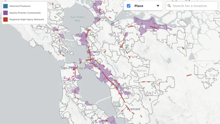 Screen capture of the BayVIZ data tool.