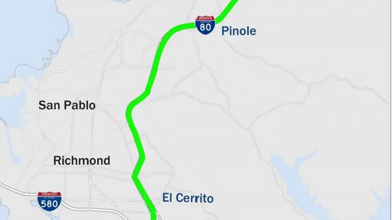 Snapshot of the Bay Bridge Forward Project 6: Interstate 80 Design Alternative Assessment (DAA) & Related Projects project area map.