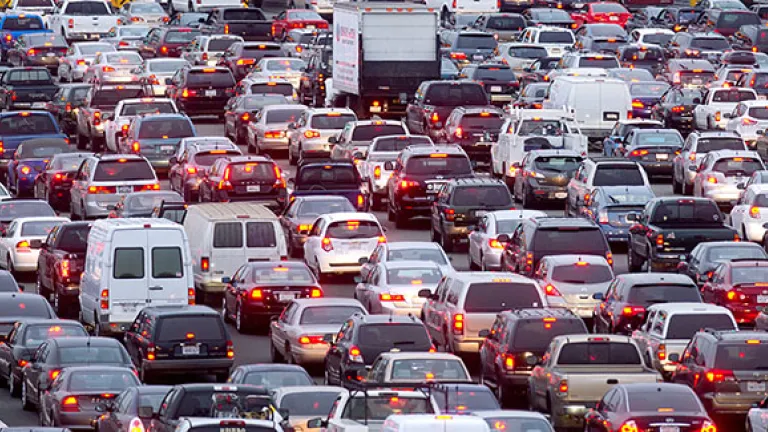 Heavy traffic congestion