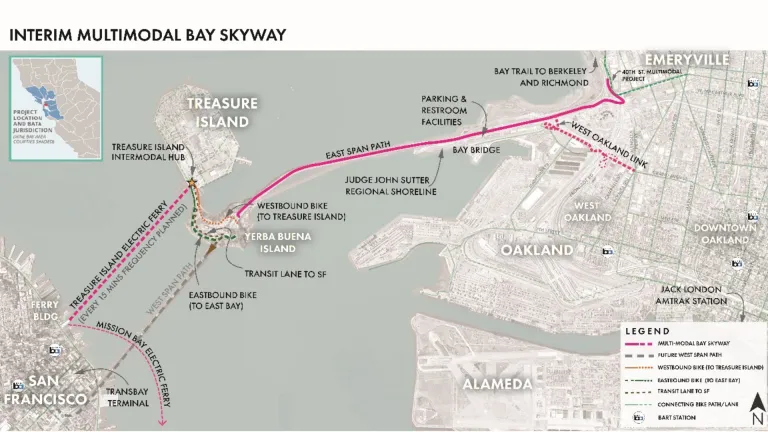Interim multimodal Bay Skyway map.