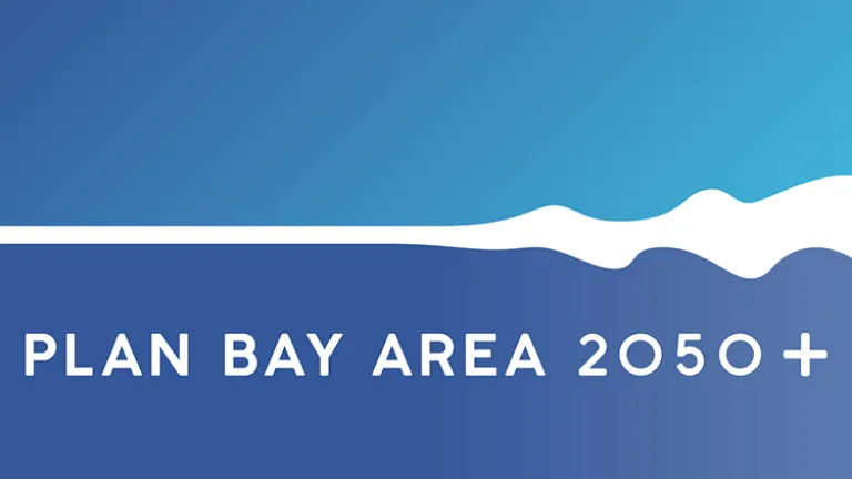 Plan Bay Area 2050+ logo.