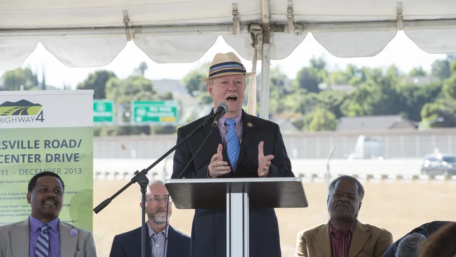 Jerry McNerney, United States House of Representatives, 9th District of California, speaks at the event