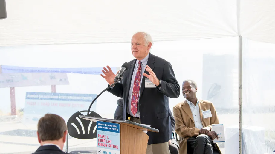 Ribbon Cutting: Third Eastbound Lane on Richmond-San Rafael Bridge