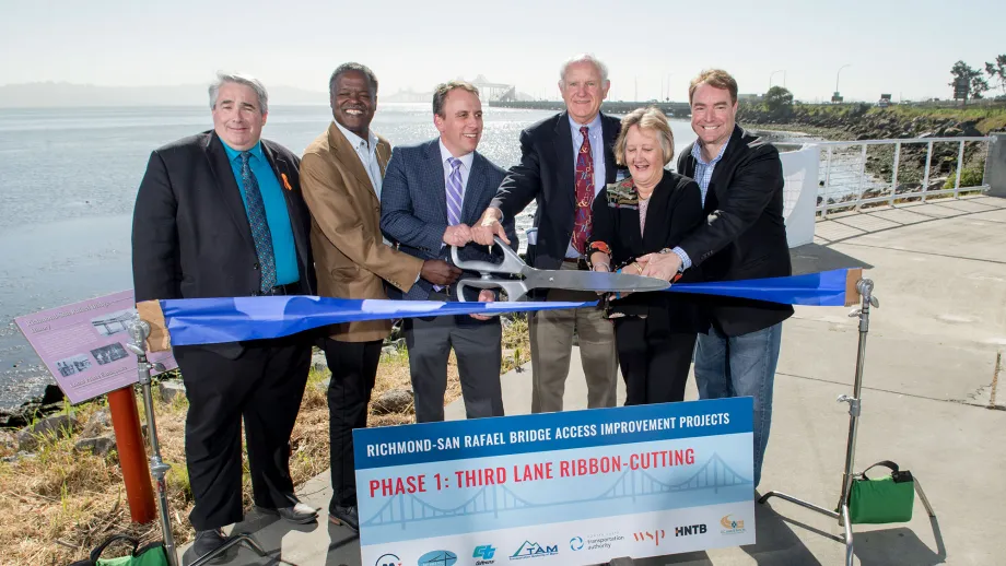 Ribbon Cutting: Third Eastbound Lane on Richmond-San Rafael Bridge