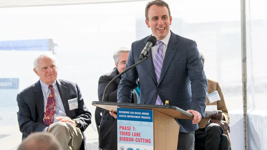Ribbon Cutting: Third Eastbound Lane on Richmond-San Rafael Bridge