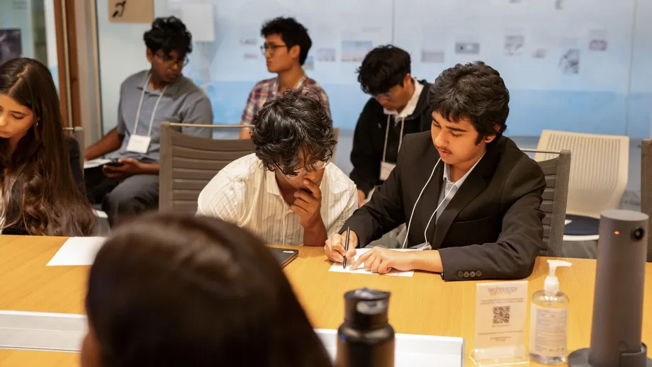 High school students from the 2026 cohort of the Norman Mineta Bay Area Summer Academy.