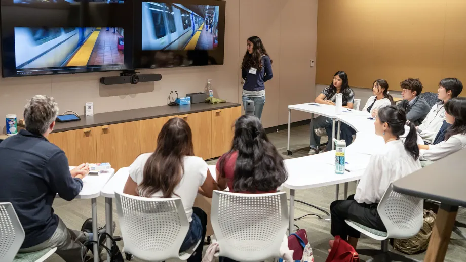 High school students from the 2026 cohort of the Norman Mineta Bay Area Summer Academy.