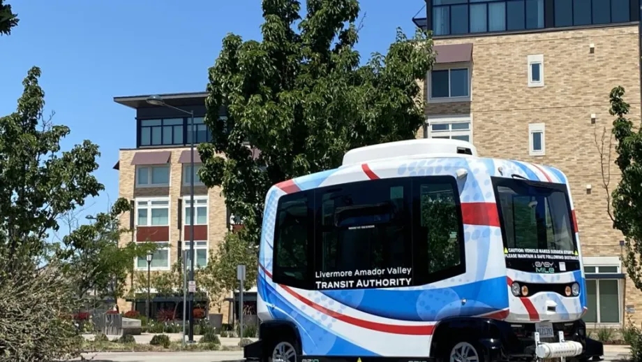 LATVA’s automated shuttle.