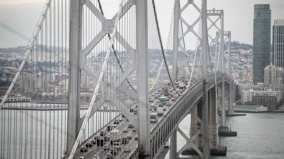 The West Span of the San Francisco-Oakland Bay Bridge.