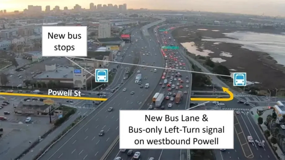 Bay Bridge Forward Project 3: Interstate 80/Powell Street Interchange Transit Access Improvements.