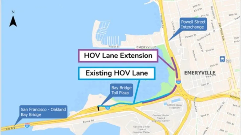 Bay Bridge Forward Project 4: Interstate 80 Westbound HOV/Bus Lane.